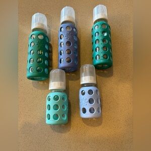 Lot of Life Factory glass baby bottles